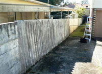 Common super 6 fencing (asbestos)