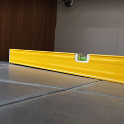 Uneven floor tiles