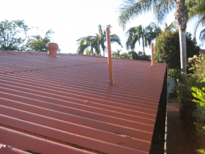 Asbestos roofing