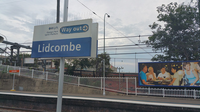 lidcombe station sign